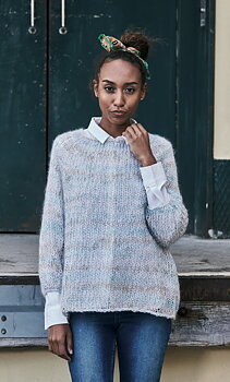 Oversized raglanjumper med 3/4 ärm - Scarlet & Angel
