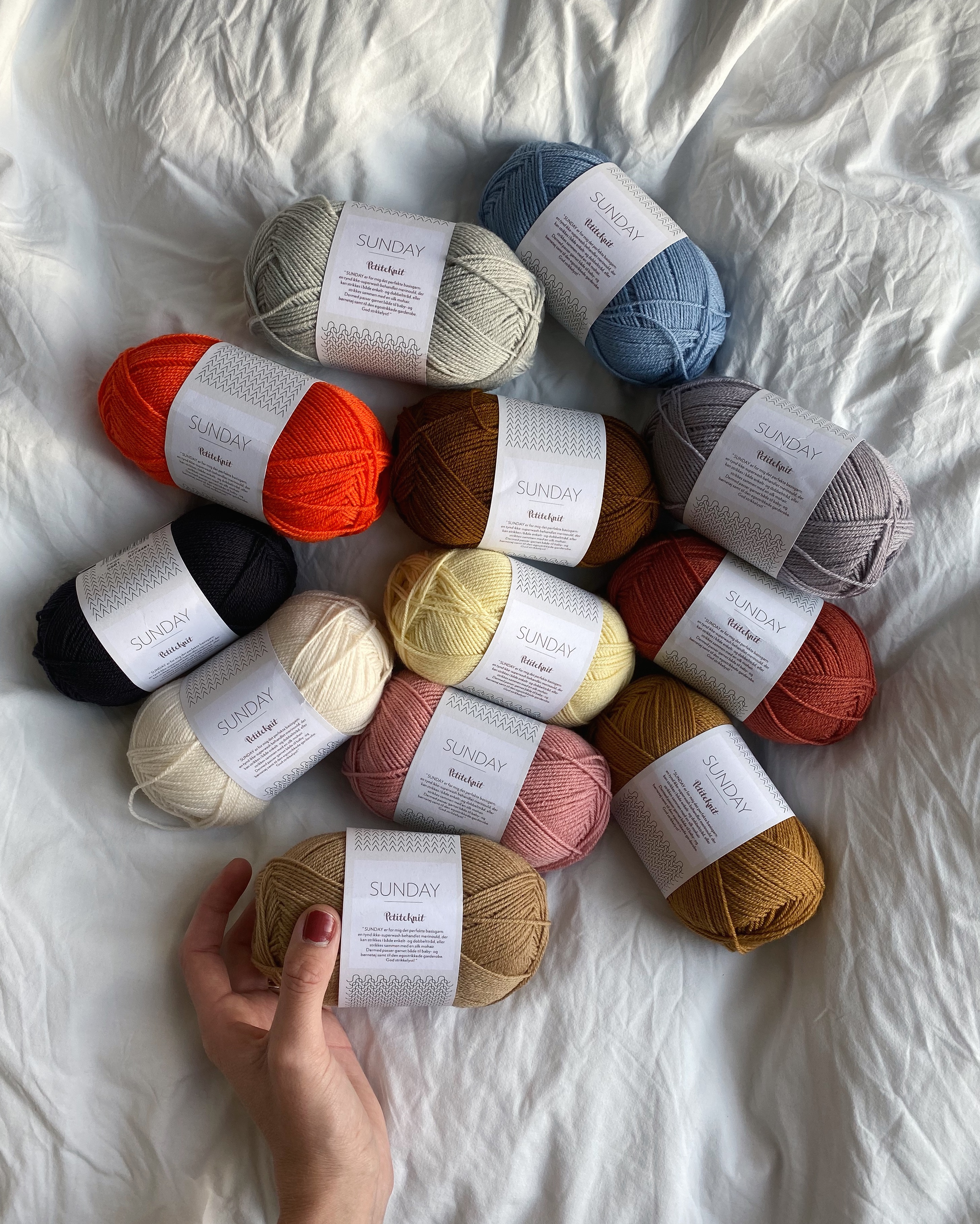 Sandnes Garn Tynn Peer Gynt, Sunday, Alpacka Följetråd och Tynn Silk Mohair 