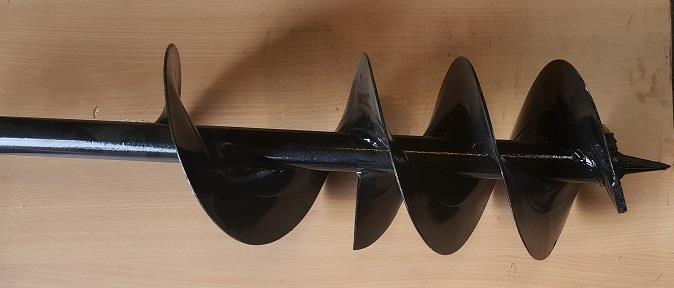 Lös jordborr till Bernards hydrauliska motorenhet, 133 mm
