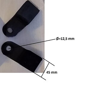 Y-slaga till ATV slagklippare, liten modell, 2-pack