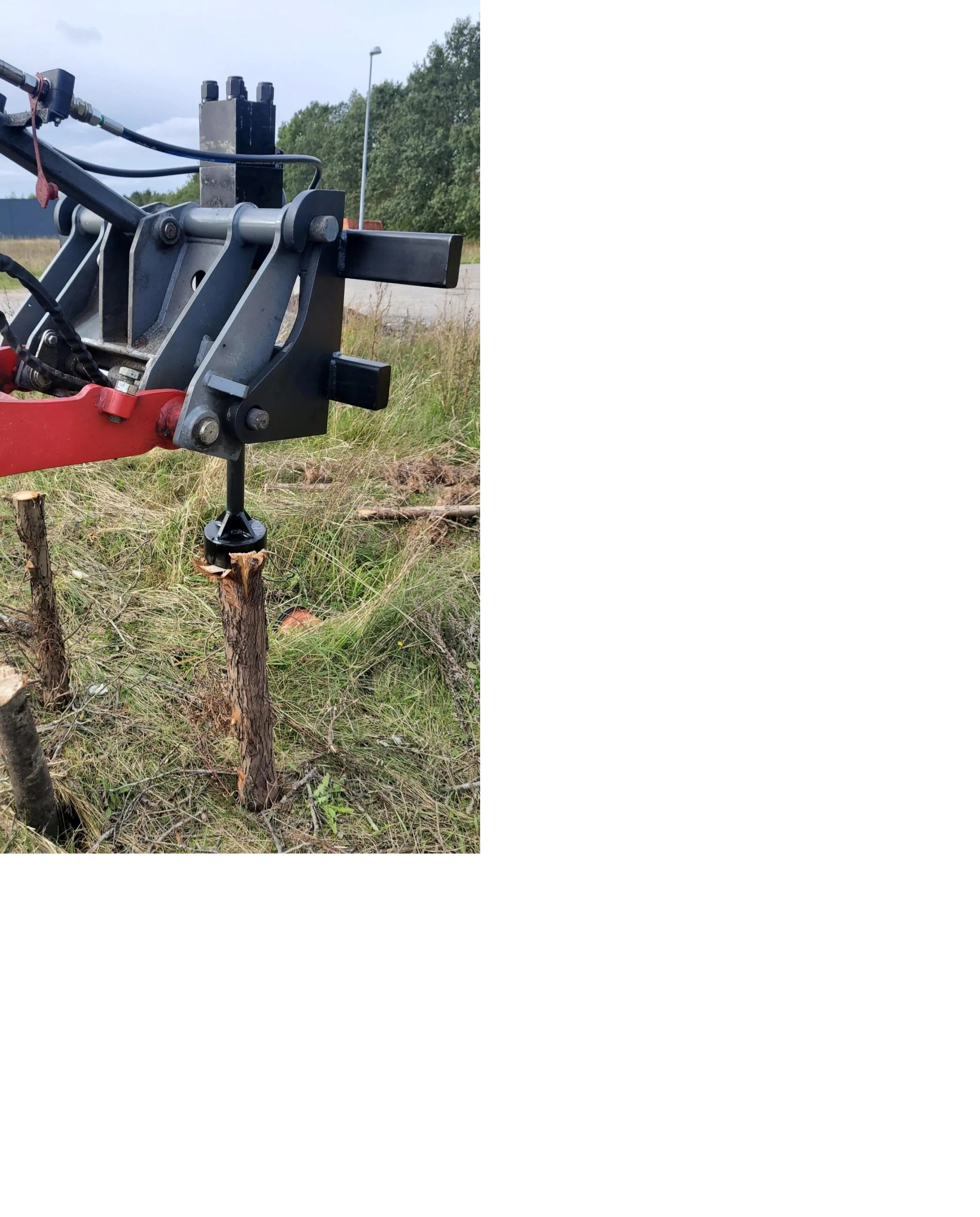 Stolp/pålmaskin hydraulisk