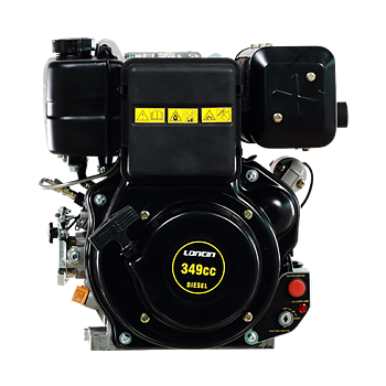 Dieselmotor Loncin 10 hk, 25,4 mm axel, elstart. 
