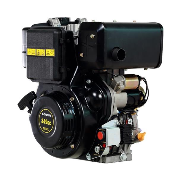 Dieselmotor Loncin 10 hk, 25,4 mm axel, elstart. 