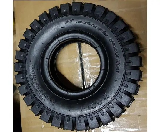 Offroad däck utan slang, 3.00-4 till 4" fälg, för 10" Elscooter samt RCD500