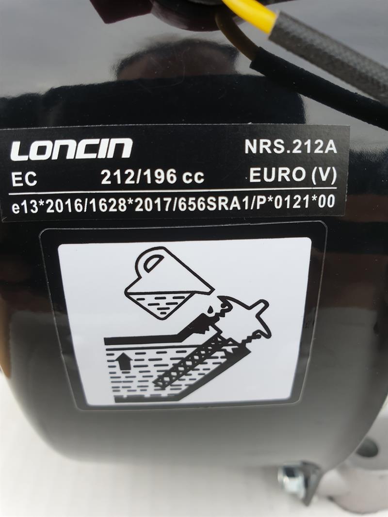 Bensinmotor Loncin 7,0 hk 19,05 mm axel. Euro5 motor. - 7