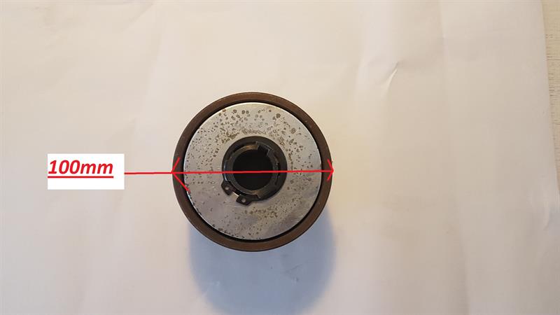 Slungkoppling 2-spårig till Bernards flismaskin RCG12, 25 mm axel. OBS! ny modell. - 2