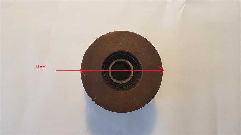 Slungkoppling 2-spårig till Bernards flismaskin RCG12, 25 mm axel. OBS! ny modell.