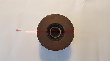 Slungkoppling 2-spårig till Bernards flismaskin RCG12, 25 mm axel. OBS! ny modell.