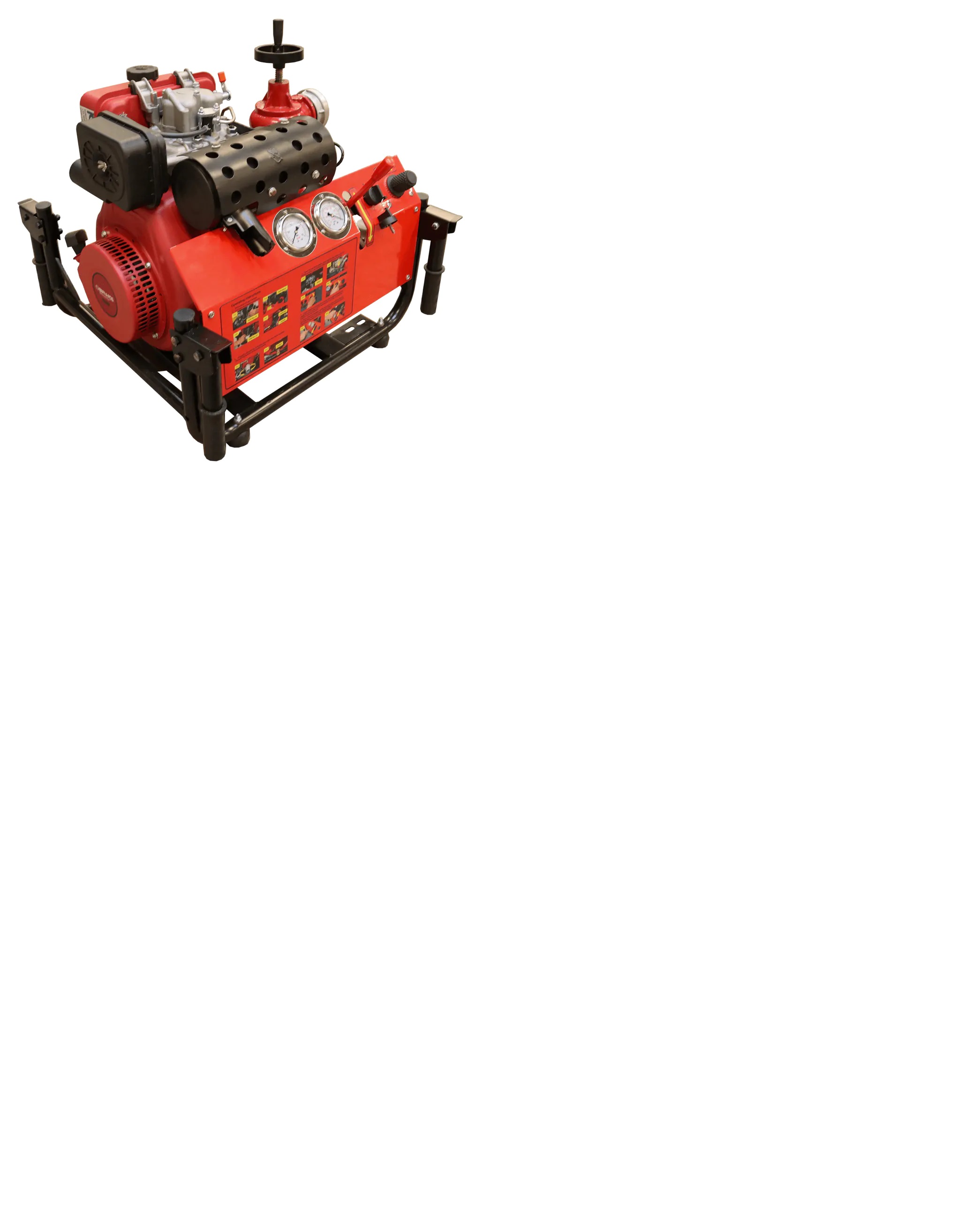 Vattenpump Bernards diesel med elstart, brandpump
