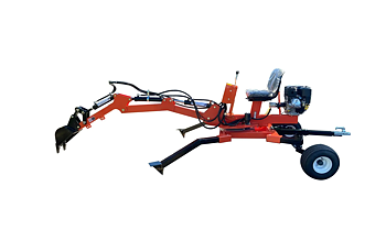 Minigrävare 15 hk bensin motor, 360 graders rotation.
