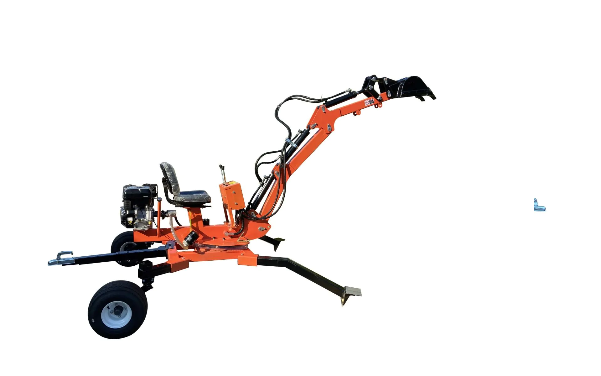 Minigrävare 15 hk bensin motor, 360 graders rotation. - 3