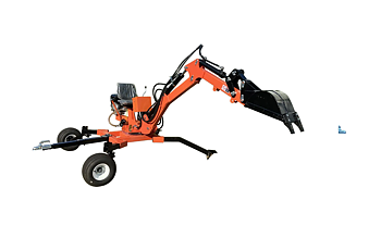 Minigrävare 15 hk bensin motor, 360 graders rotation.