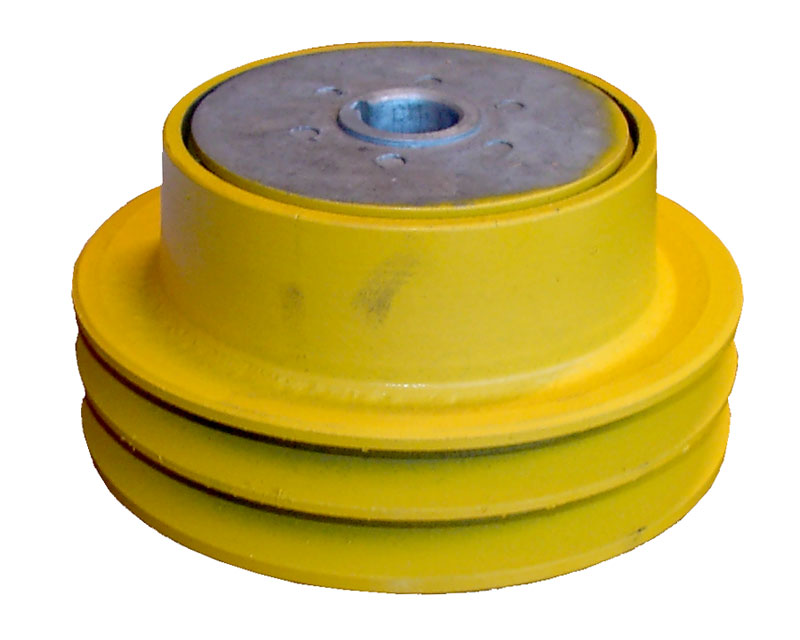 Slungkoppling för dubbla remmar, 20 mm axel
