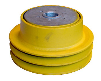 Slungkoppling för dubbla remmar, 20 mm axel