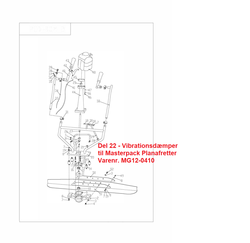 Vibrationsdämpare till motordriven betongsloda PCDH - 4