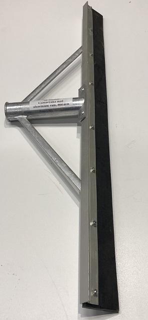 Gummiraka med aluminiumram, bredd 600 mm - 2