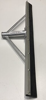 Gummiraka med aluminiumram, bredd 600 mm