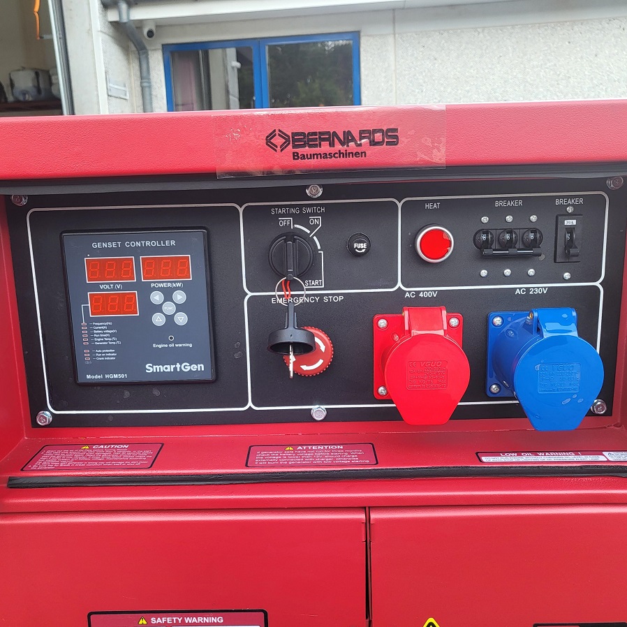 Elverk Bernards RC13000 inkl. trailer. Trailern finns på bild utan elverk i. - 8