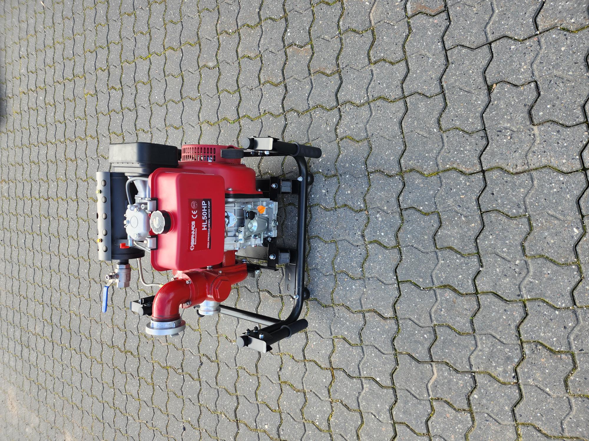 Vattenpump Bernards diesel med elstart, brandpump - 6