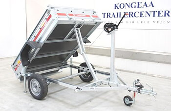 Trailer för ATV, tippbar lastvikt 563 kg.