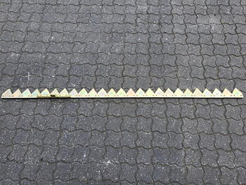 Knivstång komplett, 2 meter med 25 knivar till Bernards häckklippare