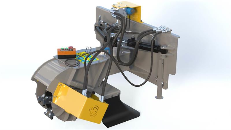 Hydrauldriven stubbfräs till minilastare & hjullastare - 4