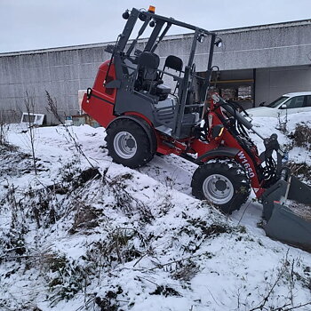 Hjullastare Bernards W1650 4x4 med Euro5 motor, med nedfällbar hytt