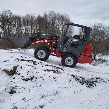 Hjullastare Bernards W1650 4x4 med Euro5 motor, med nedfällbar hytt