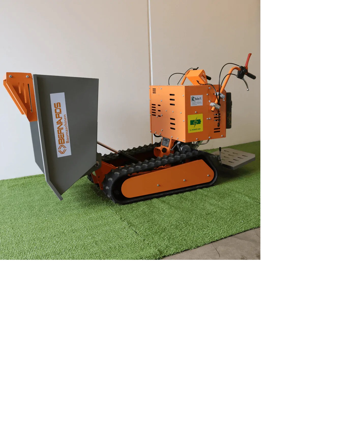 Minidumper Bernards med elektrisk motor och larvband. Lastar 300 kg. - 10