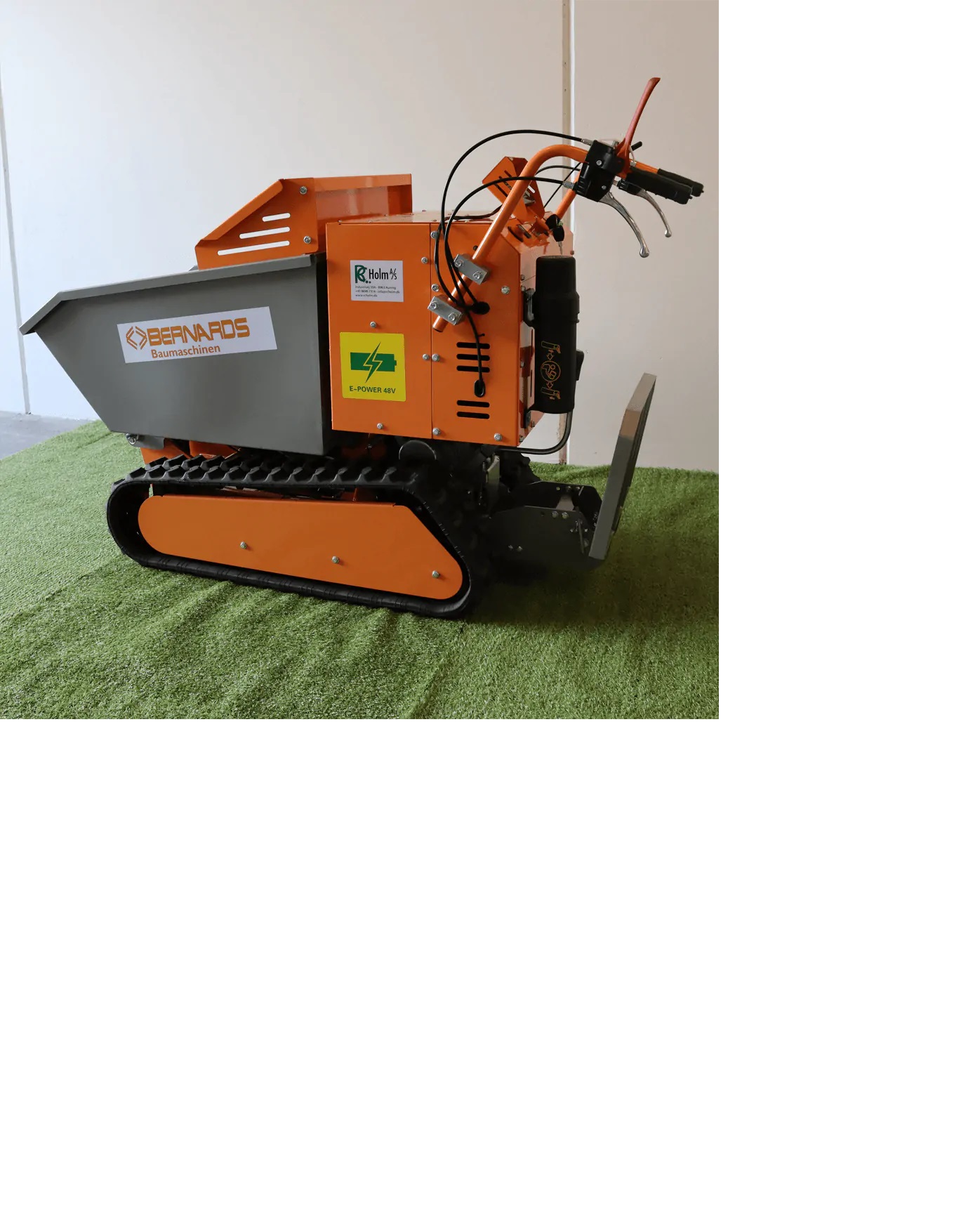 Minidumper Bernards med elektrisk motor och larvband. Lastar 300 kg. - 3