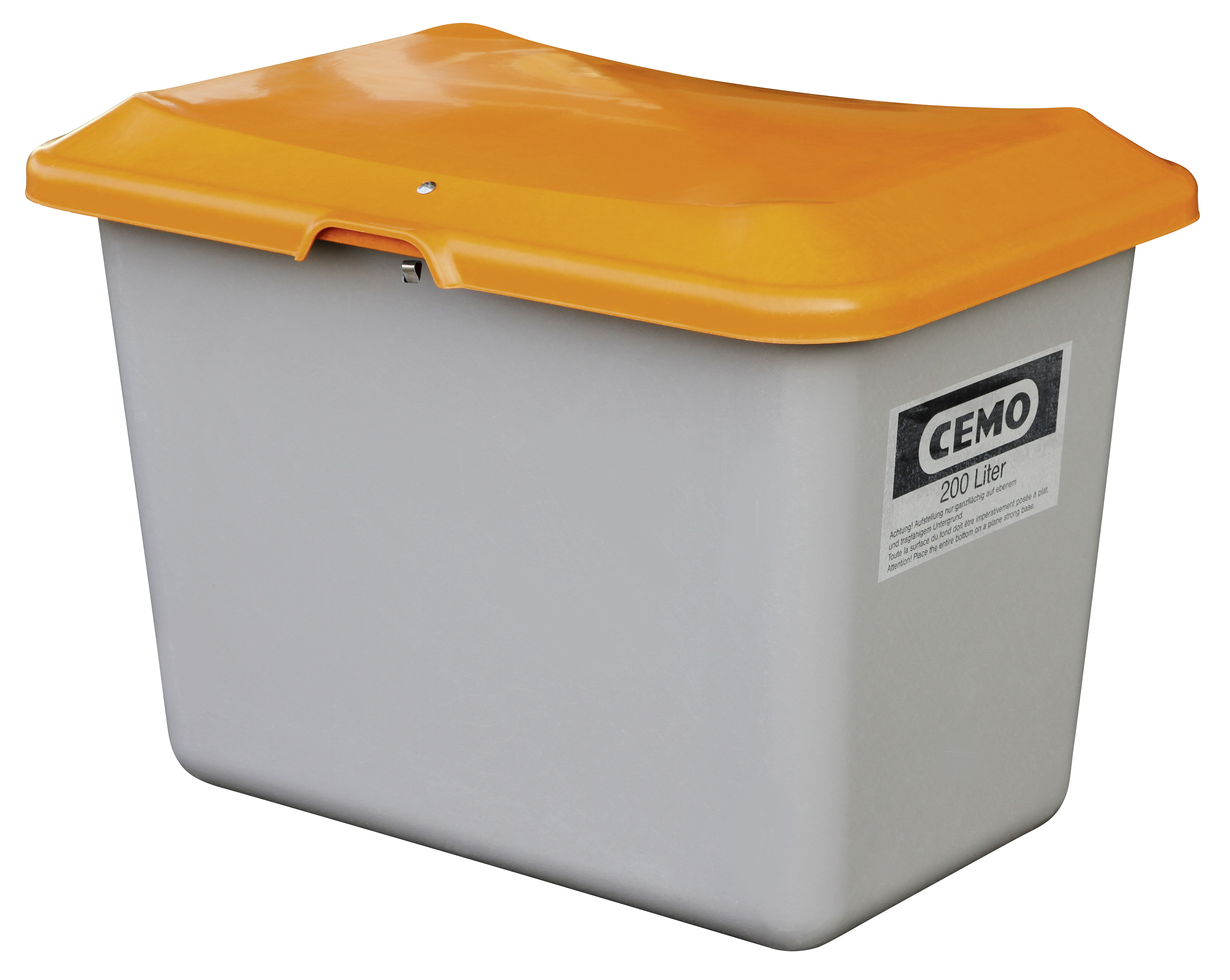 Grusbehållare CUBE GRP Plus 3, 200 liter grå/orange