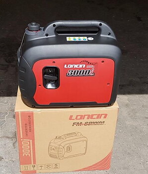 Elverk Loncin LC3000i med inverterteknik.
