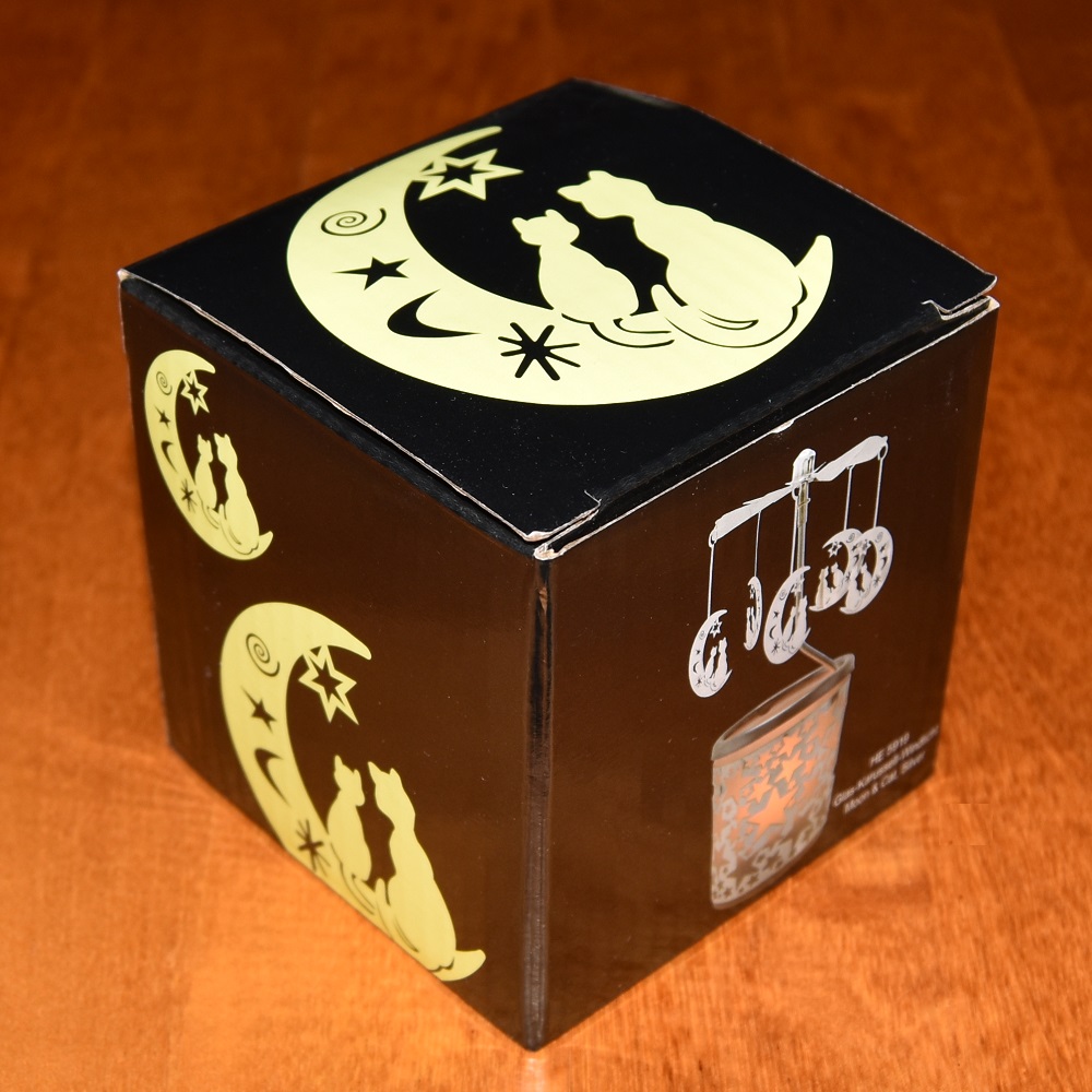 Tealight Carousel Katter on crescent moon - 3