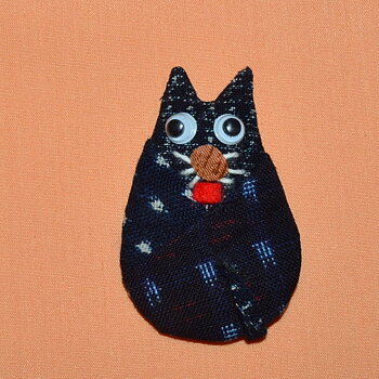 Brosch Kimonotyg Katt