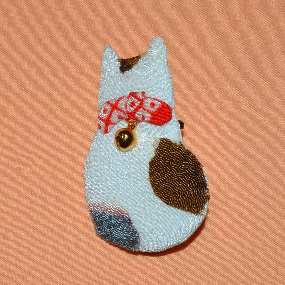 Brosch Kimonotyg Katt