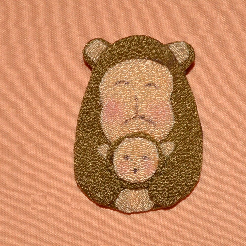 Brosch Kimonotyg Apa