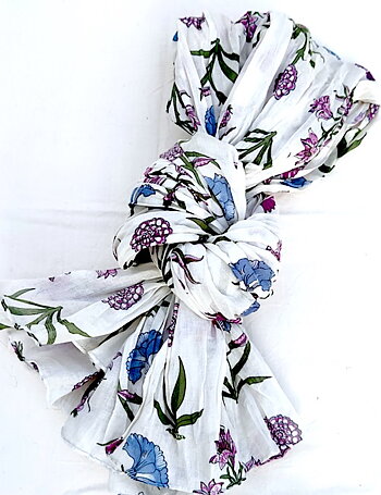 Akvileja bomullsscarf