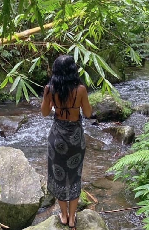 Aum grå sarong - 2