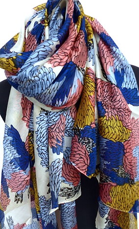 Sand silkescarf XL
