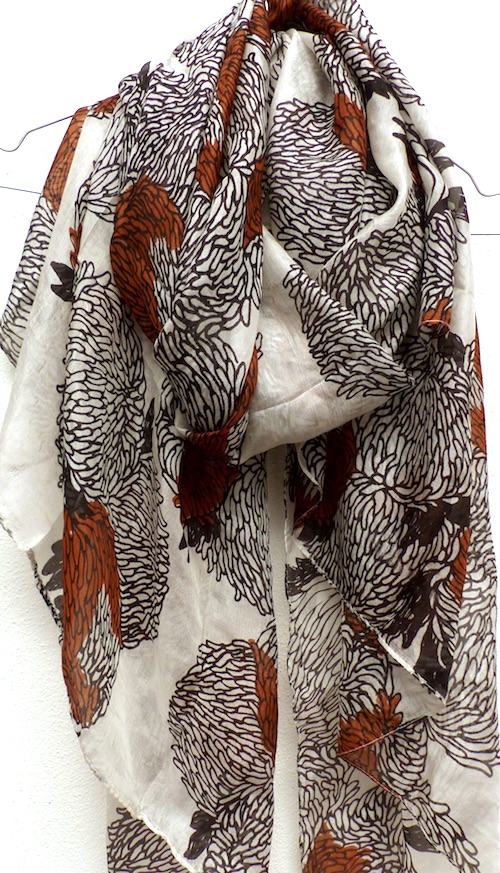 Sand silkescarf XL