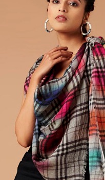Burberry supermjuk ullsilkesjal