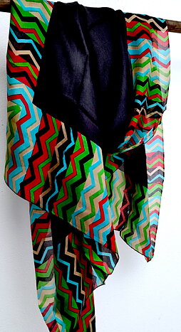 Jazz silkescarf XL