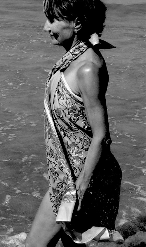 Anina blå sjal / sarong - 2