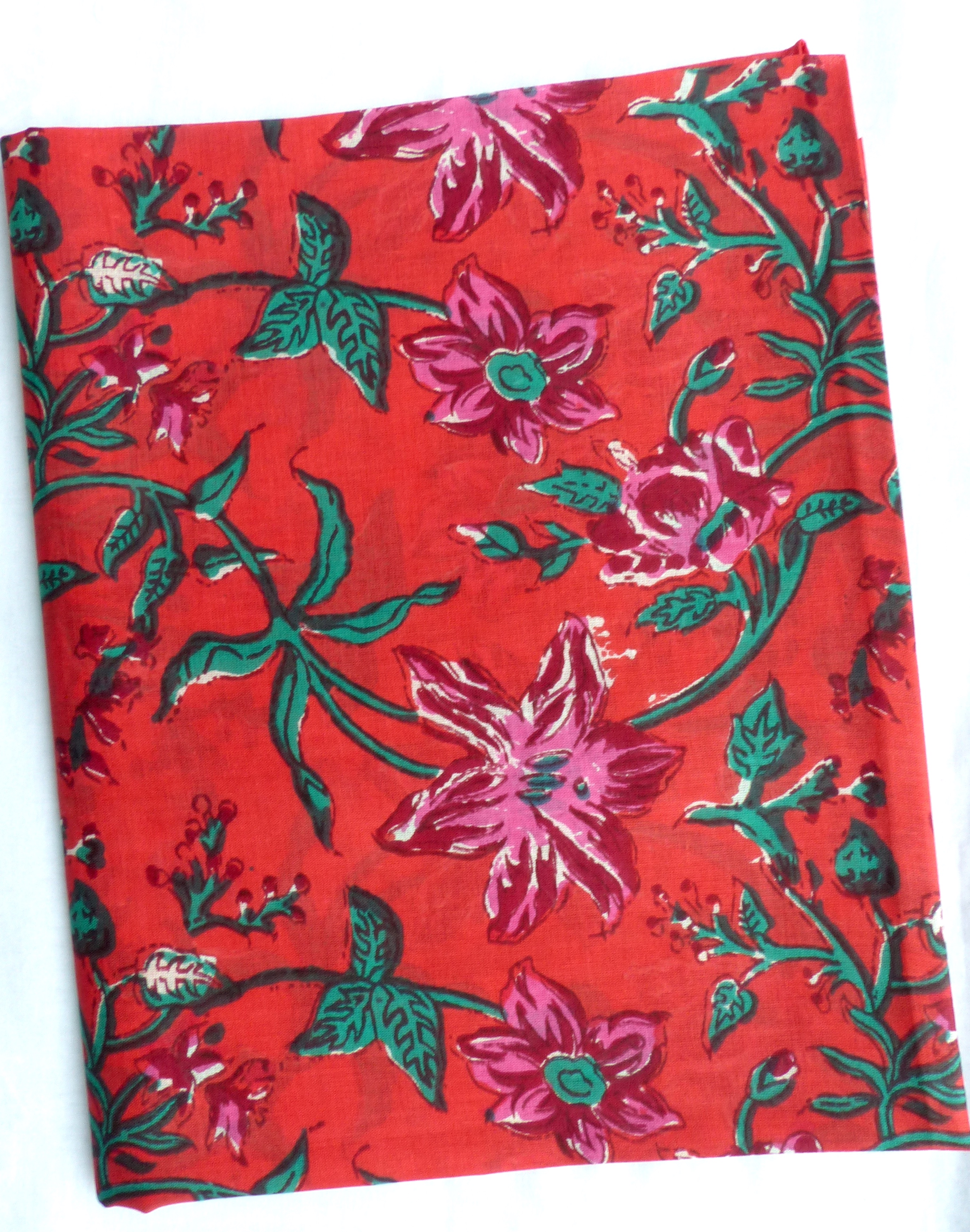 Lisa röd bomullssjal / sarong