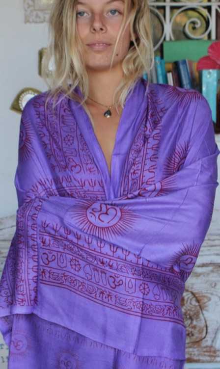 Aum lila meditationssjal - 2