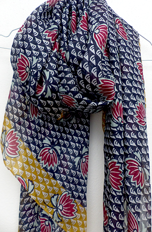 Passigatti silkescarf XL 