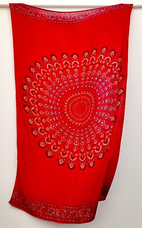 Mandala röd sarong