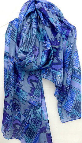 Lorena silkescarf XL