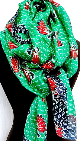 Passigatti silkescarf XL 