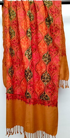 Soria broderad kashmirsjal 